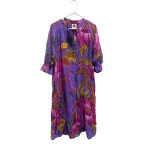 FARM Rio Women's Purple Maxi Flowers Maxi Dress Small NWD *READ*